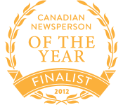Canadian Newsperson of the Year (Finalist), J-Source, 2012